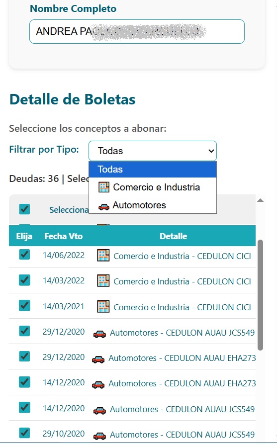 Filtros de búsqueda